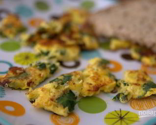 Яичница с творогом