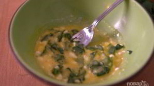 яичница с творогом