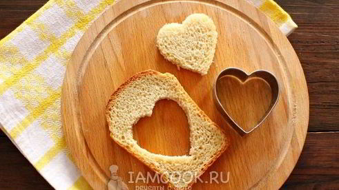 яичница в хлебе