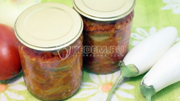 Рецепт Закуски из белых баклажан с морковью