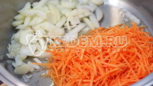 закуска из белых баклажан с морковью