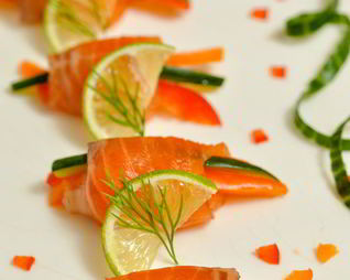 Закуска из семги Калейдоскоп