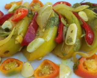 Закуска из зеленых помидоров