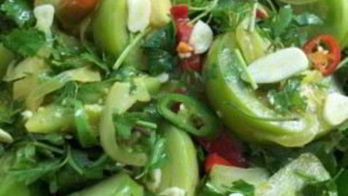 закуска из зеленых помидоров