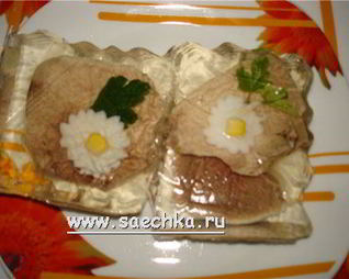 Заливное из языка