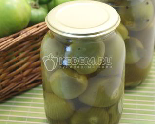 Зеленые помидоры с паприкой Пьяные