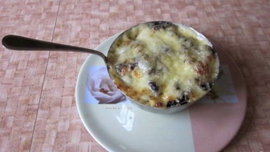 Рецепт грибного жульена со сливками