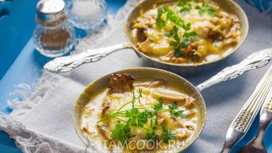 Рецепт жульена из лисичек