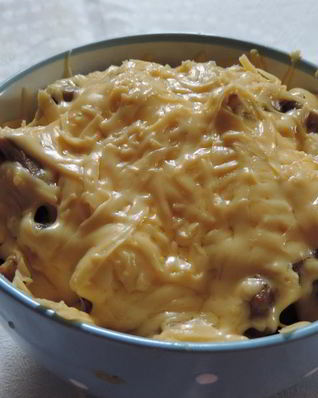 Жульен из свинины с грибами