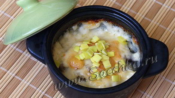 Рецепт Жульена с грибами и курицей