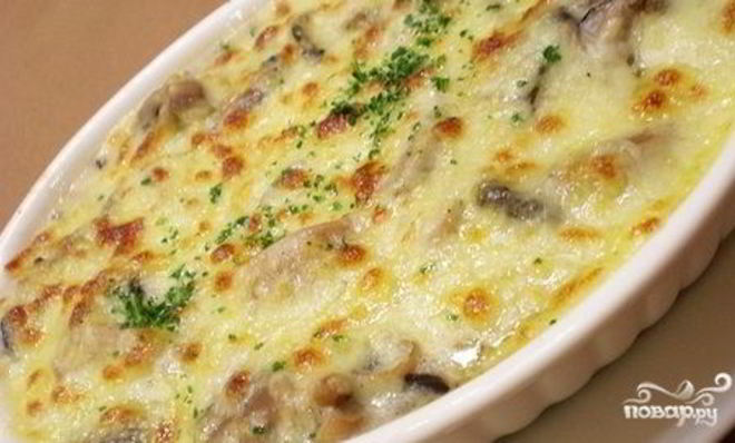 Жульен с крабовым мясом