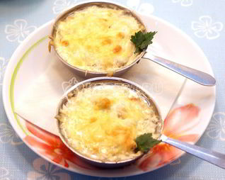 Жульен с курицей и грибами