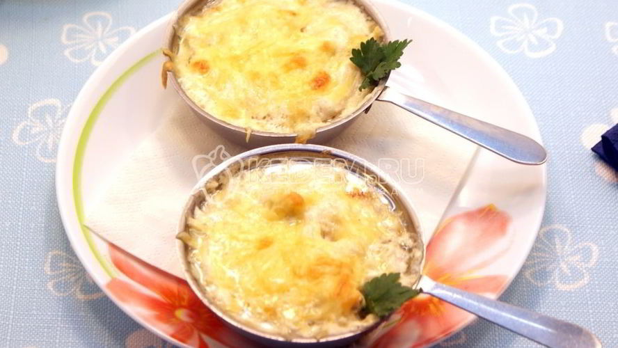 Рецепт жульена с курицей и грибами