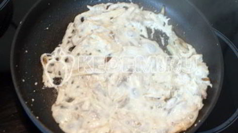 жульен с курицей и грибами