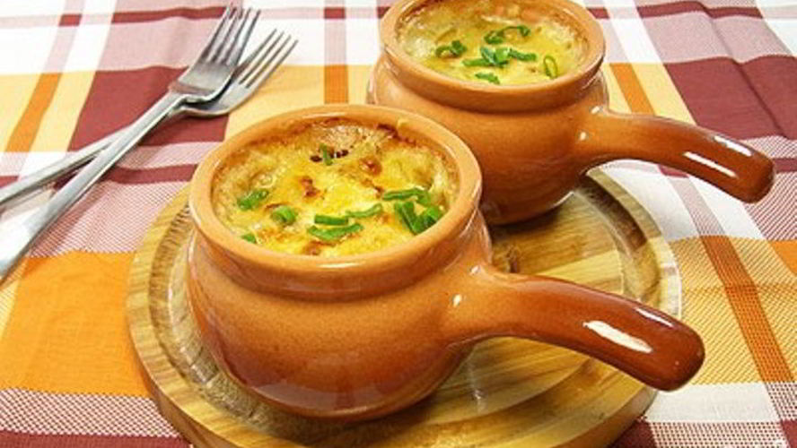 Рецепт жульена с курицей и лисичками