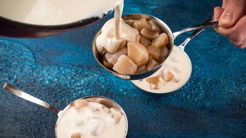 жульен с морскими гребешками