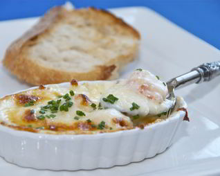 Жюльен из красной рыбы