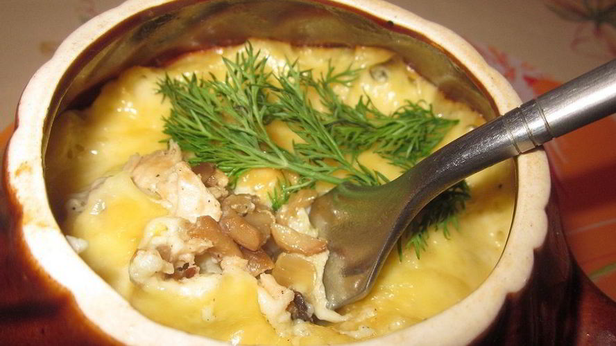 Рецепт жюльена с курицей и грибами