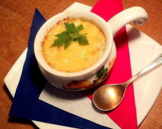 Жюльен с курицей и шампиньонами