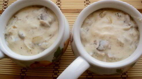 жюльен с курицей и шампиньонами