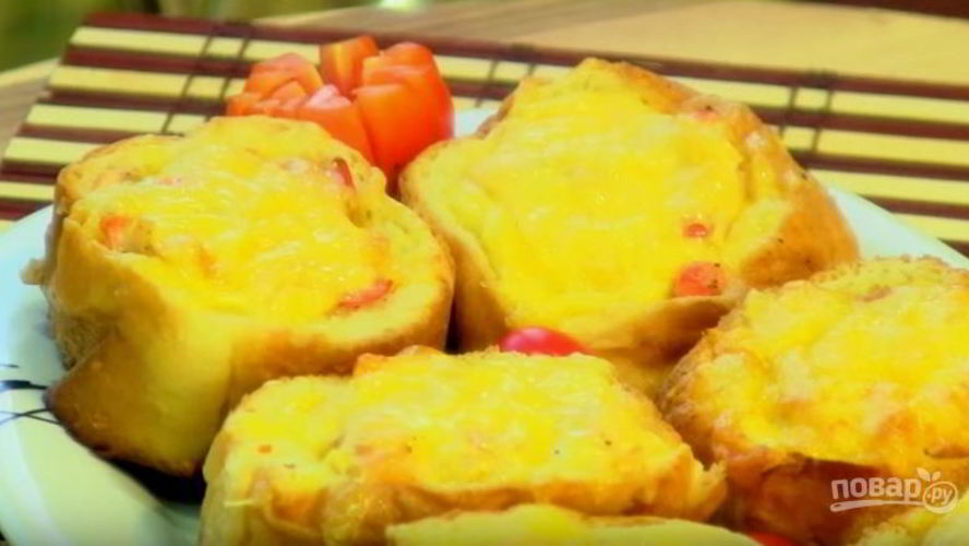 Рецепт жюльена с рыбой в батоне